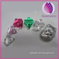 DIY usage plastic diamond-cut mixed color acrylic beads